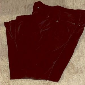 NWOT BLACK VELVET LEGGINGS